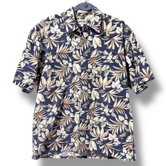 Vintage Campia Moda Hawaiian Shirt Button Up Top Men’s Size Large Summer Vacay - Picture 1 of 14